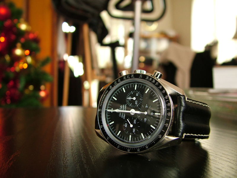 Affordable Omega Speedmaster Pro on very affordable LIP leather strap